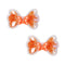 Orange Butterfly Bow Hair Clip