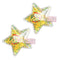 Girls Yellow Star with Apple Hair Clip