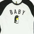 Little Baby Penguin White And Black Girls Cotton T shirt