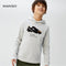 MANGO Football Boots Grey Boys Cotton Terry Hoodie