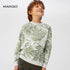 MANGO LEAVES PRINTED SWEATSHIRT