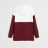 MANGO Maroon And White Boys Cotton Terry Hoodie
