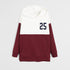 MANGO Maroon And White Boys Cotton Terry Hoodie
