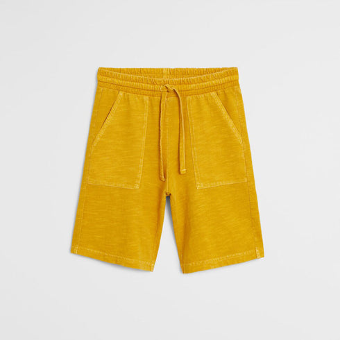 MANGO Yellow Boys Cotton Shorts
