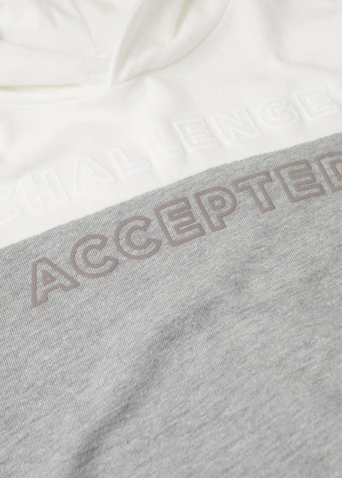 MANGO Grey And White Boys Cotton Hoodie