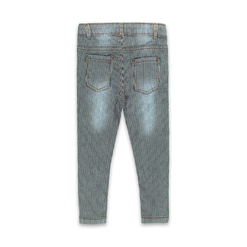 MAX Blue And White Stripes Boys Denim Jeans