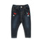 MAX Embroidery Butterfly Blue Girls Denim Jeans