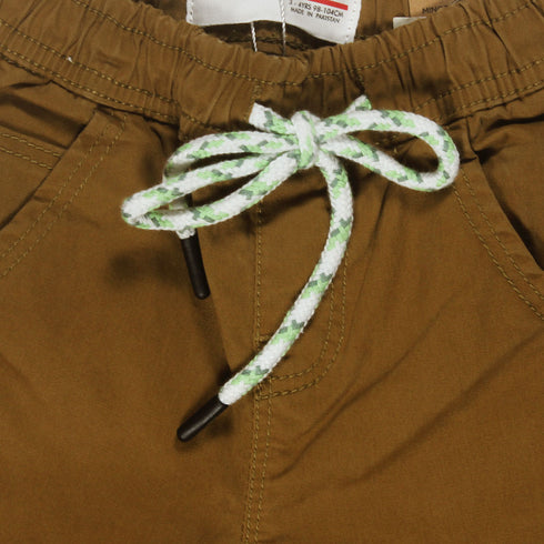 MINOTI Brown Boys Cotton Pant