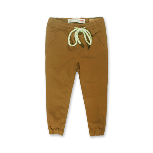 MINOTI Brown Boys Cotton Pant