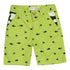 MINOTI All Over Fish Print Green Boys Cotton Shorts