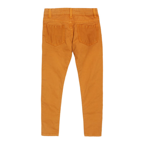 MITCH Slim Fit Orangish Boys Cotton Pants