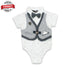 MIXBABI Blue Boys Cotton Romper 2 Piece Set