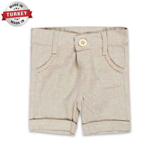 MIXBABI Brown Boys Cotton Romper 2 Piece Set