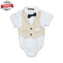 MIXBABI Light Brown Boys Cotton Romper 2 Piece Set