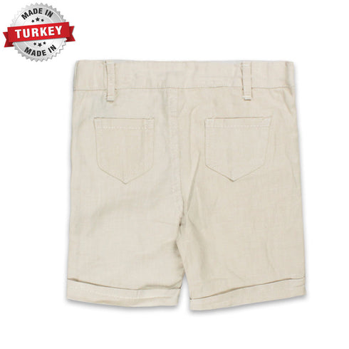 MIXBABI Light Brown Boys Cotton Romper 2 Piece Set