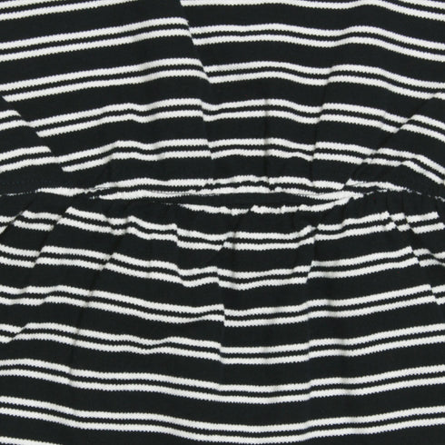 MONOPRIX KIDS Blue And White Stripes Girls Cotton Dress