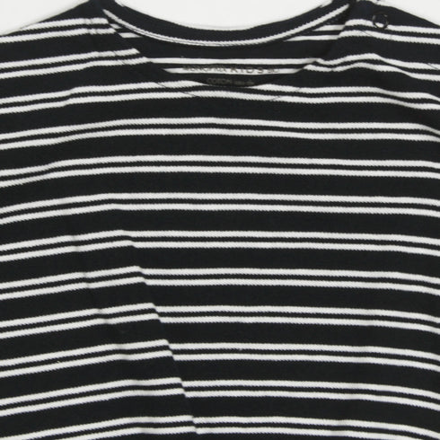 MONOPRIX KIDS Blue And White Stripes Girls Cotton Dress