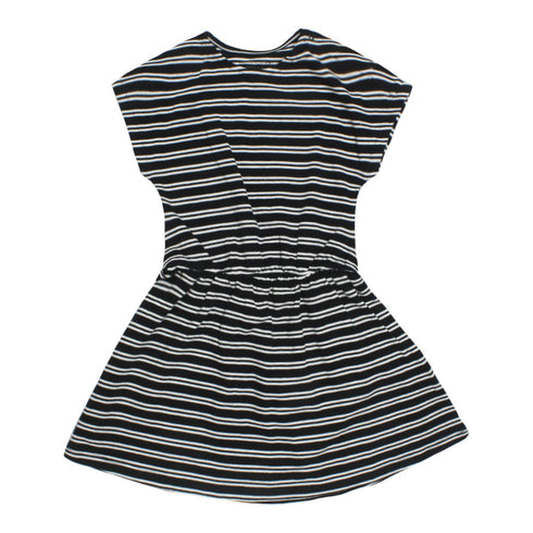 MONOPRIX KIDS Blue And White Stripes Girls Cotton Dress