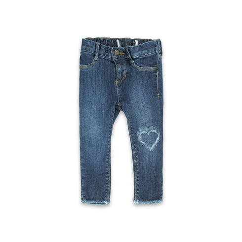 OLDNAVY Heart Patch Blue Girls Denim Jeans