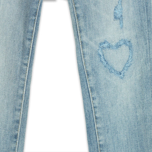 OLDNAVY Heart Sand Washed Blue Girls Denim Jeans