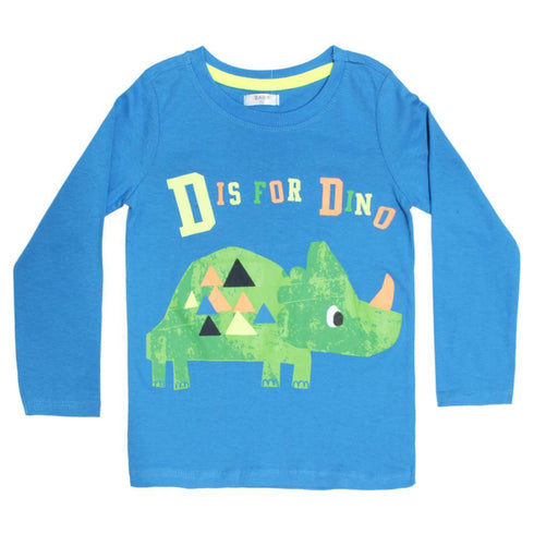 PEPCO Dino Blue Boys Cotton 2 Piece Set