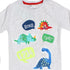 PEPCO Dino Print Grey Girls Premium Cotton Tshirt