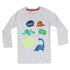 PEPCO Dino Print Grey Girls Premium Cotton Tshirt