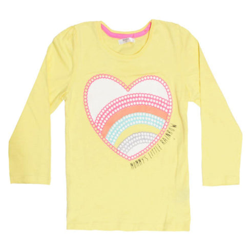 PEPCO Heart Yellow Girls Cotton 2 Piece Set