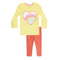 PEPCO Heart Yellow Girls Cotton 2 Piece Set