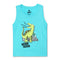 PEPPERTS Dino Blue Boys Cotton Tank Top