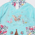 PINKY Butterfly Blue Girls Cotton Dress 2 piece Set