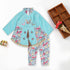 PINKY Butterfly Blue Girls Cotton Dress 2 piece Set