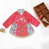 PINKY Butterfly Pink Girls Cotton Dress 2 piece Set