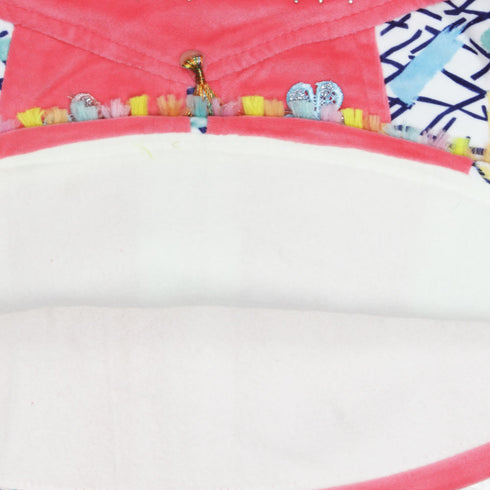 PINKY Butterfly Pink Girls Cotton Dress 2 piece Set