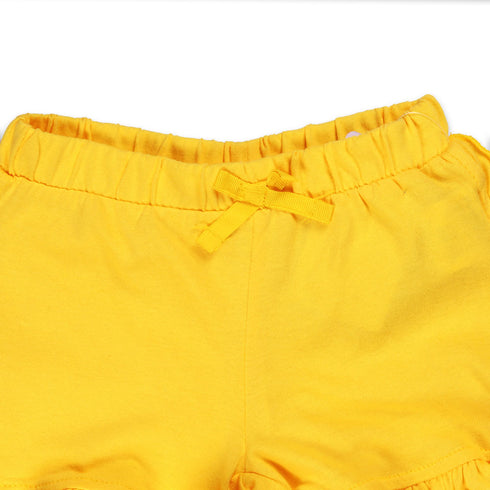 PRENATAL Yellow Girls Cotton Shorts
