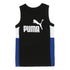 PUMA Black And Blue Boys Cotton Tank Top 2 Piece Set
