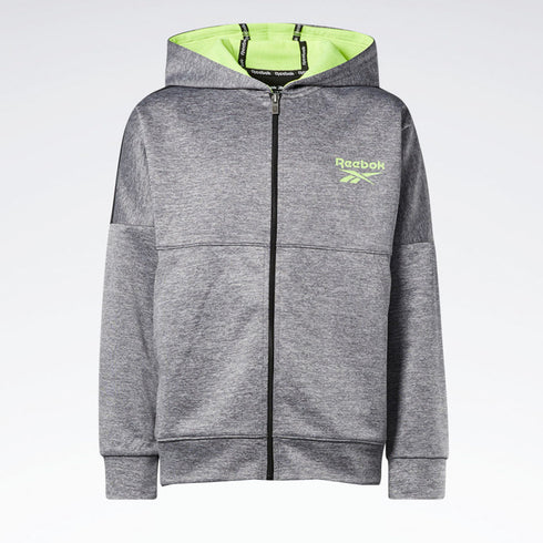 REEBOK Grey Boys Polyester Hoodie