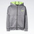 REEBOK Grey Boys Polyester Hoodie