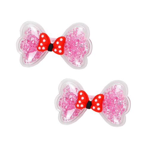 Red Butterfly Bow Hair Clip