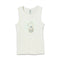 SATEX Bear White Unisex Cotton Tank Top