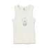 SATEX Bear White Unisex Cotton Tank Top