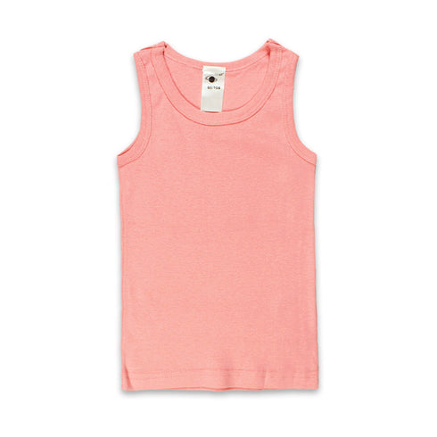SATEX Pink Girls Cotton Tank Top