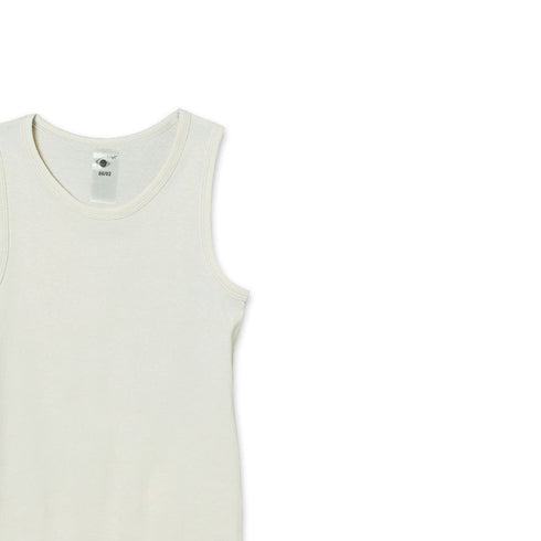 SATEX White Unisex Cotton Tank Top