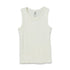SATEX White Unisex Cotton Tank Top