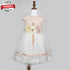 SENKIZ Flower Baby Pink And White Girls Party Frock