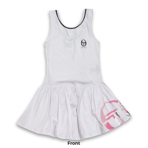 SERGIO TACCHINI White Girls Premium Cotton Sport Tennis Dress