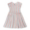 TAG Multi Stripes White Girls Cotton Dress