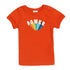 TAPE A LOEIL Power Rubber Print Orange Boys Premium Cotton Tshirt 2 Piece Set