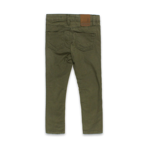 TERRE DE MARINS Green Boys Cotton Pants