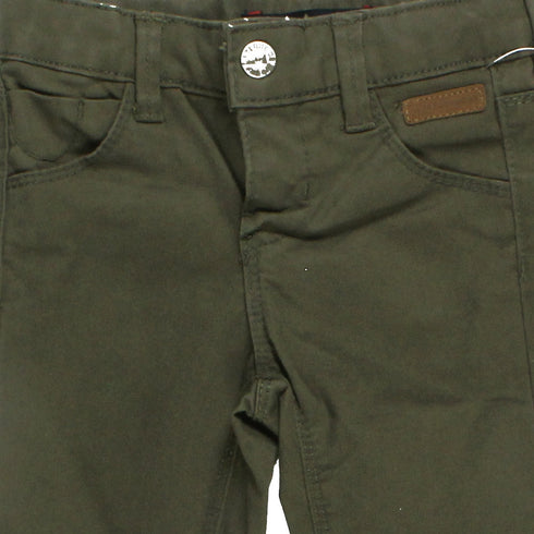 TERRE DE MARINS Green Boys Cotton Pants